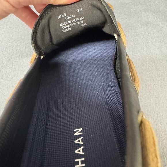 Cole Haan Loafers Mens 12 Leather Deck Camp Moc Grand O/S Slip On Shoes Coastal - Picture 12 of 15